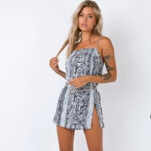 Motel Datista Dress Snakeskin